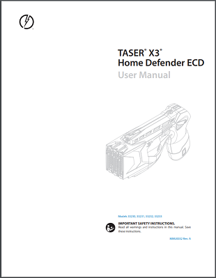 Taser X3 Home Defender User Manual